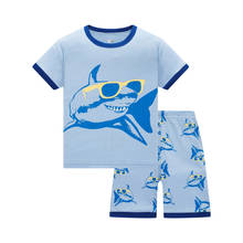 2020 Children cartoon pajamas Boys Pajama Set Boys shirt and short 2pcs Sleepwear Cotton home clothing set 2-7y 2024 - buy cheap