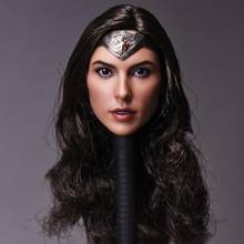 Cabeza esculpida modelo Wonder Female Gal Gadot para cuerpo de figura TBLeague de 12 ", escala 1/6, disponible 2024 - compra barato