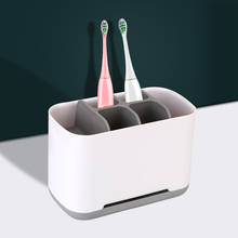 Soporte organizador para batería, caja de almacenamiento para brochas de maquillaje, pasta dental, cepillo de dientes eléctrico, accesorios de baño 2024 - compra barato