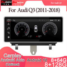 Reproductor Multimedia con Android 10 para coche, Radio estéreo con DVD, navegación GPS, Carplay, para AUDI Q3(2011-2018), sistema 3G, 8u, 2DIN 2024 - compra barato