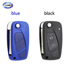 3 Button Folding Remote Key Case for FIAT Punto Ducato Stilo Panda Flip Fob Black or Blue Color 2024 - buy cheap