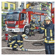 Pintura de diamantes redondos/cuadrados 5D, cuadro artesanal completo de "bomberos contra incendios", bordado de diamantes de imitación, mosaico de punto de cruz, decoración del hogar 2024 - compra barato