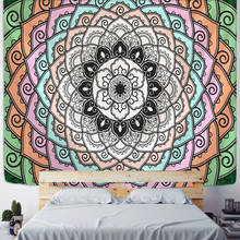 Tapiz bohemio de Mandala grande para colgar en la pared, tapiz Hippie de poliéster, tapiz bohemio, Alfombra de Yoga, decoración del dormitorio universitario 2024 - compra barato