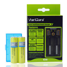 2 uds HE4 3,7 V 2500mAh 18650 batería de iones de litio para he4 linterna herramientas de juguete batería agregar puntiagudos + 1 Uds VariCore V20I cargador 2024 - compra barato