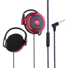 SHINI-auriculares S520 con cable, cascos con gancho para la oreja de 3,5mm, estéreo, deportivos, para juegos, con micrófono, para teléfono 2024 - compra barato
