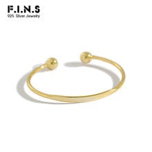 F.I.N.S Classic 925 Sterling Silver Bangles for Women Charm Bracelets Bangles for Women 925 Silver Beads Ladies Bangles Gifts 2024 - buy cheap