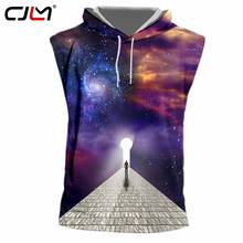 Cjlm regata com capuz masculina, camiseta 3d estrelado céu estrada engraçada streetwear masculina, camisa de corpo inteiro impressão de grandes dimensões 2024 - compre barato