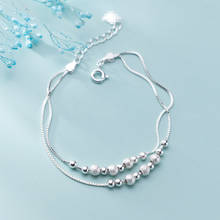 Fashion Double Layer Round Bead Pendant Charm Bracelet &Bangle Handmade Party Jewelry For Women Girls sl174 2024 - buy cheap