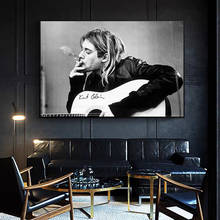 Kurt Cobain-carteles e impresiones de cantante de banda de música Rock, pinturas en lienzo, imágenes artísticas de pared para decoración de sala de estar (sin marco) 2024 - compra barato