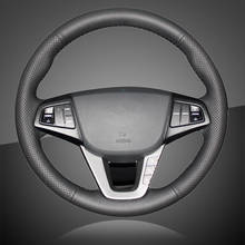 Cubierta trenzada para volante de coche, accesorios interiores de cuero para Hyundai MISTRA 2013 2014, funda de volante de coche 2024 - compra barato