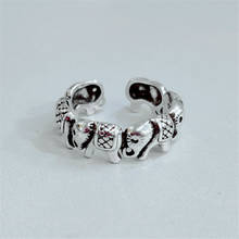 Женское кольцо с S-образной регулировкой, Винтажное кольцо на палец в виде слона в стиле ретро, 11,11 2024 - купить недорого