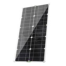 Panel Solar portátil de alta eficiencia, 100W, 12V, 5V, teléfono móvil QC3.0, Panel Solar Flexible para coche, carga de emergencia al aire libre 2024 - compra barato