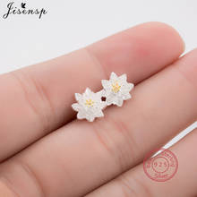 100% Authentic 925 Sterling Silver Flower Stud Earrings Exquisite Daisy Flower Earings for Women Plant Jewelry Kids Studs Gifts 2024 - buy cheap