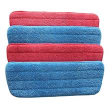 Quality 4 Pack Microfiber Mop Replacement Heads ,Flat Mop Replacement Cloth,for Wet Dry Mops ,Blue and Red 2024 - buy cheap