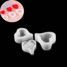 3D Diamond Love Heart Dessert Cake Silicone Mold Crystal Epoxy Resin Cake Candy Moulds For DIY Handmade Making Pendants Supplies 2024 - buy cheap