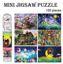 Mini Jigsaw Puzzle Wooden Toys Adults Circular Tube Puzzles 150 Piece Puzzle Game Children Souptoys Gift Развивающие Игрушки 2024 - buy cheap