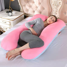 U forma maternidade grávida travesseiro confortável macio almofada travesseiro do corpo do sono 2024 - compre barato