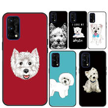 Funda de teléfono para OnePlus 9 Pro 8 Pro 7T 8T Nord, carcasa de perro maltés West Highland Terrier para Realme 8 7 6 Pro Q3 C11 C3 GT Neo 2024 - compra barato