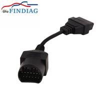 Newest Converter Cable Tool For Mazda Vehicles 17 Pin To 16Pin OBD OBD2 Female Adapter 17 Pin Socket 2024 - buy cheap