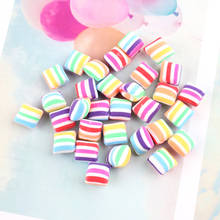 Polymer Clay soft Candy Resin Cabochon DIY Jewelry Findings Ornament Accessories Girl hair Clip Clay  Beads Charms 20pcs 10mm 2024 - buy cheap