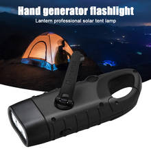 Lanterna led portátil para atividades ao ar livre, lanterna recarregável com manivela dínamo, tenda de emergência, acampamento, escalada e caminhada 2024 - compre barato