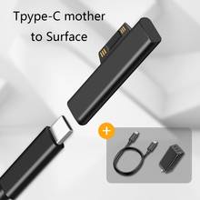 Type C Female PD Fast Charging Plug Converter for Surface Pro 3 4 5 6 Go Connector for USB C Female Adapter Surface Book 2024 - buy cheap