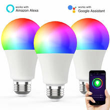 Wifi Smart Bulb Night Light Works With Alexa Echo And Google Home E27/E14/B22 LED Light Bulb Indoor Lighting Neon Changing Lamp 2024 - buy cheap