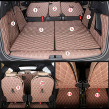 12PCS Car Trunk Mat For Peugeot 5008 Carpet Leather Pad Car Styling Cargo Liner Auto Accessories 2024 - buy cheap