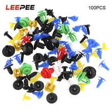 LEEPEE 100/50Pcs Mixed Auto Fastener Interior Accessories Retainer Rivet Door Panel Car-styling Vehicle Car Bumper Clips 2024 - buy cheap