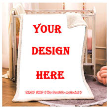 Microfine manta de lã caxemira estampada personalizada, colcha personalizada para cama de sofá 2024 - compre barato