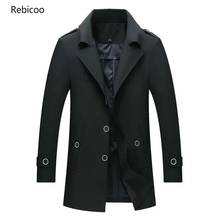 Jaqueta casual masculina plus size, casaco de alta qualidade para homens, moda de outono, slim fit, blusão de alta qualidade 2024 - compre barato