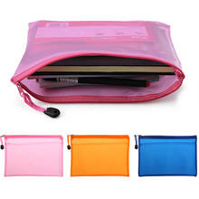 Bolsa impermeable con cremallera para documentos, carpeta de bolsillo para documentos, productos de oficina y escuela, tamaño A5 mate 2024 - compra barato