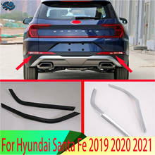 Reflector trasero para Hyundai Santa Fe 2019 2020 ABS, luz antiniebla, cubierta de lámpara embellecedora, marco de bisel, decoración de estilo 2024 - compra barato