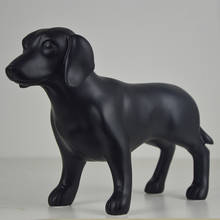 Estatuetas de resina simulada para decoração de casa de cachorro, artesanato, presentes, escultura de cachorro, objetos, ornamento, estátua de animal, decoração de jardim 2024 - compre barato
