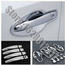 Car Accessories ABS Chrome Car Door Handle Cover + Cup Bowl Trim Fit For Nissan Versa Tiida Latio 2016-2021 Car styling 2024 - buy cheap