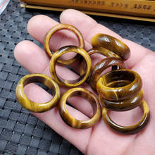 Natural tiger eye stone ring natural stone jewelry yellow gold rings for women men jewelry ring nickles women 2024 - buy cheap