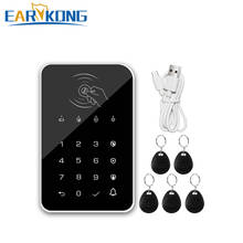 Earykong 433MHz Wireless Keyboard Touch Pad Doorbell Button For G50 / G30 / PG103 / W2B WiFi GSM Alarm RFID Card Rechargeable 2024 - купить недорого