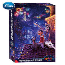 Disney-rompecabezas de papel plano para niños y adultos, juguete de Frozen, Romance, Mickey, Spiderman, 500 piezas 2024 - compra barato