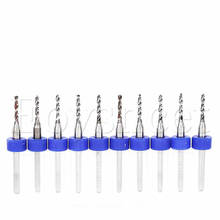 Small Drill Bit Set Print Circuit Board Mini CNC Drilling Bit Set for PCB PVC Amber 1.55mm 10PCS 2024 - buy cheap