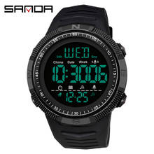 SANDA-relojes militares para hombre, pulsera electrónica LED resistente al agua hasta 50M, 6014 2024 - compra barato
