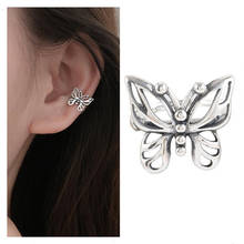 New Fashion Hollow Butterfly Earrings Female Jewelry Pure Silver 925 Clip Earring Girl Accessories 2022 Cool Earrings For Girls 2024 - buy cheap