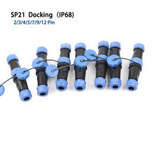 SP21 IP68  Electric Waterproof connector Docking without welding plug socket 2 3 4 5 7 9 12 Pin panel power cable Aviation conn 2024 - buy cheap