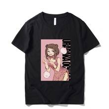 Camiseta gráfica e engraçada, masculina, hip-hop, hipster, boku no hero academia, uraraka ako, impresso, unissex, roupas de anime 2024 - compre barato