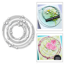 2020 New Metal Cutting Dies For DIY Scrapbooking 3D Spotty Line Circle Nesting Frame Album Decorative Embossing Craft Dies Cut 2024 - buy cheap