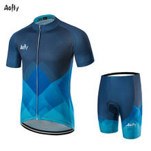 Aofly-Ropa de Ciclismo para hombre, Jersey de manga corta para bicicleta de carreras, Maillot para equipos de Ciclismo, uniforme para hombre XS 2024 - compra barato