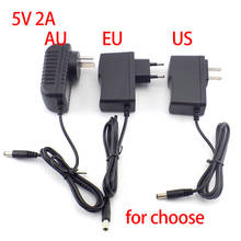 5V 2A 2000ma AC to DC Power Supply Adapter Wall Charger for Led Strip Light Lamp CCTV Camera EU AU US PLUG 5.5MM*2.1mm 2024 - buy cheap
