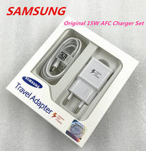 Samsung 15W Charger EU US USB Adapter Fast Charge Adapter Type C Data Cable For Galaxy S8 S9 S10 Note 8 9 10 A30 A50 A70 A90 A80 2024 - buy cheap