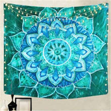 Tapiz de Mandala de la India para colgar en la pared, alfombra psicodélica, brujería, sol, luna, Tarot 2024 - compra barato