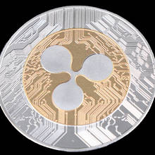 1pc ripple coin xrp crypto comemorativo ripple xrp colecionadores moeda presente 2024 - compre barato