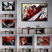 Carteles e impresiones S492, póster de vampiro Hellsing, clásico, Japón, película de Anime, pintura en lienzo, arte de pared, decoración para sala de estar 2024 - compra barato